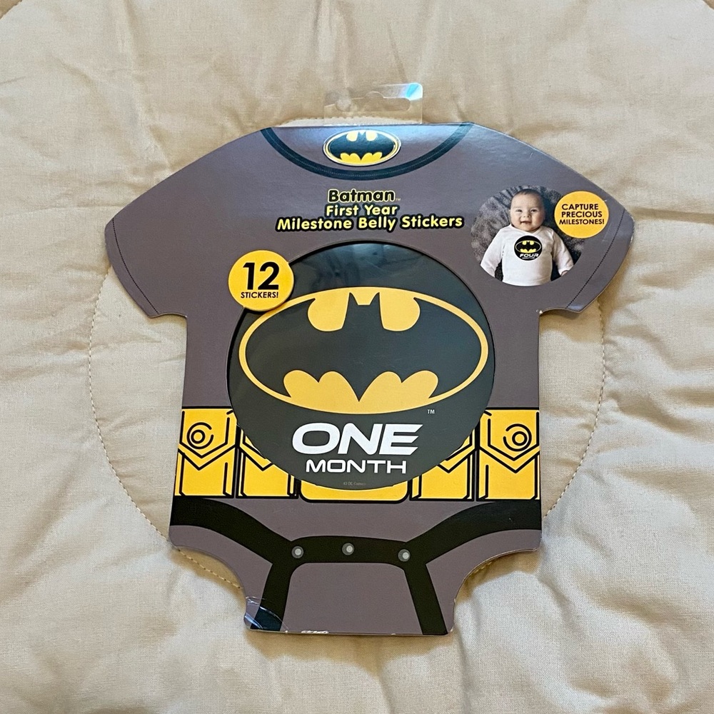 BATMAN 1ST YEAR MILESTONE BELLY STICKERS